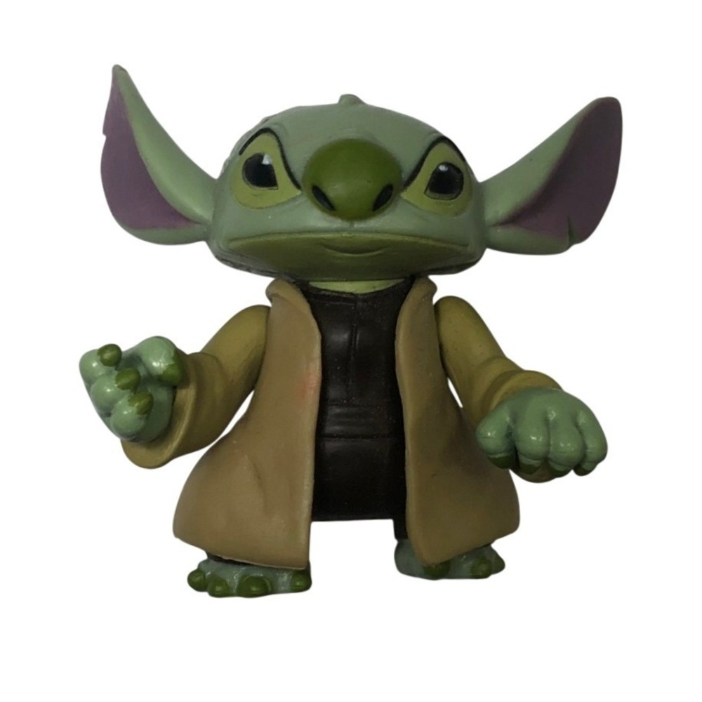 Disney Stitch as Grogu Baby Yoda Star Wars Mashup Mini Figure 2 Inch PVC